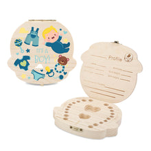 Charger l'image dans la galerie, Boîte à dents de lait en bois personnalisé avec photo motif logo texte prénom