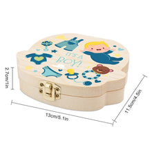 Charger l'image dans la galerie, Boîte à dents de lait en bois personnalisé avec photo motif logo texte prénom