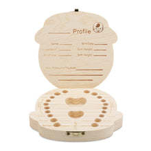 Charger l'image dans la galerie, Boîte à dents de lait en bois personnalisé avec photo motif logo texte prénom