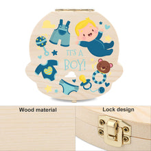 Charger l'image dans la galerie, Boîte à dents de lait en bois personnalisé avec photo motif logo texte prénom