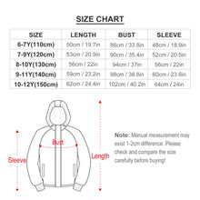Charger l'image dans la galerie, Impression d’image unique sweat à capuche veste zippé enfant 6ans / 12 ans A681 personnalisé avec photo motif logo texte