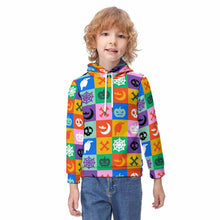 Charger l'image dans la galerie, Sweat à capuche pour enfants / Hoodie imprimé personnalisé impression complète avec photo texte logo (Image Unique)