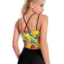 Charger l'image dans la galerie, Haut de yoga / soutien-gorge de sport sexy élégant femme YJ005 personnalisé avec photo logo texte motif (impression d'image unique)