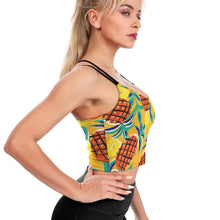 Charger l'image dans la galerie, Haut de yoga / soutien-gorge de sport sexy élégant femme YJ005 personnalisé avec photo logo texte motif (impression d'image unique)