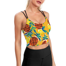 Charger l'image dans la galerie, Haut de yoga / soutien-gorge de sport sexy élégant femme YJ005 personnalisé avec photo logo texte motif (impression d'image unique)