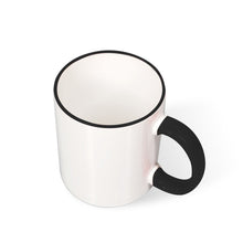 Charger l'image dans la galerie, Mug personnalisable céramique avec poignée et bord en couleur