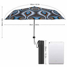 Charger l'image dans la galerie, Parapluie manuel à 3 volets ZYS02-8K avec 3 segments vinyle l'intérieur / impression l'extérieur design personnalisé avec photos ou logos