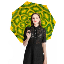 Charger l'image dans la galerie, Parapluie manuel à 3 volets ZYS05-8K avec 3 segments à vinyle l'extérieur / impression l'intérieur design personnalisé avec photos ou logos