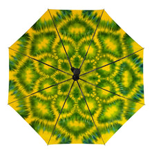 Charger l'image dans la galerie, Parapluie manuel à 3 volets ZYS05-8K avec 3 segments à vinyle l'extérieur / impression l'intérieur design personnalisé avec photos ou logos
