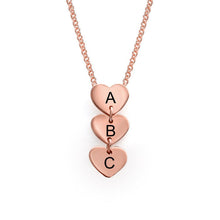 Charger l'image dans la galerie, Collier Pendentif Coeur X0056 en argent sterling 925 pour femme gravure personnalisé avec prénom texte