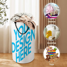 Charger l'image dans la galerie, Panier à linge pliable grande capacité personnalisé avec photo texte prénom