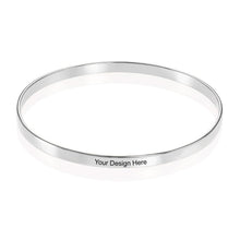 Charger l'image dans la galerie, Bracelet sculpté simple pour femmes / hommes S0025 gravure personnalisé avec texte prénom