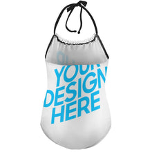Charger l'image dans la galerie, Maillot de bain une pièce à bretelles pour fille NT017 personnalisé avec votre prénom ou vos photos