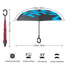 Charger l'image dans la galerie, Parapluie à ouverture inversé personnalisé avec photo motif image logo texte