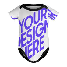 Charger l'image dans la galerie, Combinaison bébé avec boutons 349P costume singulet extensible pour bébés garçons et filles personnalisé avec photo texte prénom (conception une image)
