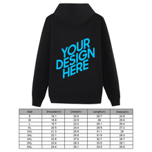 Charger l'image dans la galerie, Sweat pull à capuche personnalisé avec photo texte pour homme sans poche (impression au dos)