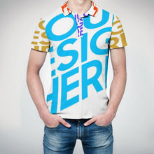 Charger l'image dans la galerie, POLO chemise droite A479 personnalisé avec photo image (conception multi-images)