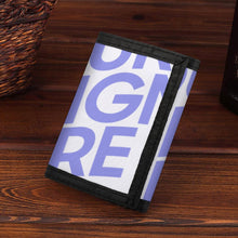Charger l'image dans la galerie, Portefeuille 3 volets / Porte monnaie pour femme homme personnalisé avec photo logo texte motif