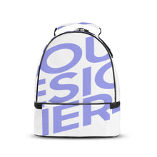 Charger l'image dans la galerie, Sac à repas / Sac double compartiment personnalisé avec photo logo texte motif (Impression d’image unique)