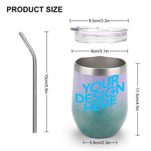 Charger l'image dans la galerie, JJ0520061 Coupe à vin en acier inoxydable à personnaliser avec votre image, texte ou logo