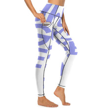 Charger l'image dans la galerie, Pantalons longs de yoga / Legging de sport pour femme CE003 personnalisé avec logo photo (impression complète d'une image)