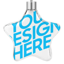 Charger l'image dans la galerie, Décoration / ornement de Noël en forme d'étoile à vendre personnalisé avec prénom motif photo logo texte