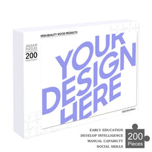 Charger l'image dans la galerie, Puzzles en Bois 200 Pièces Personnalisés avec Photo Logo Motif Texte