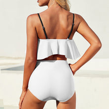 Charger l'image dans la galerie, Maillot de bain personnalisé femme bikini 2 pièces avec culotte haute avec photo texte