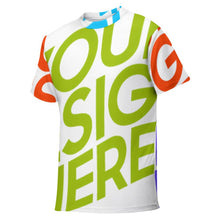 Charger l'image dans la galerie, T-shirt à manches courtes pour garçons et filles, personnalisé avec photo texte motif (conception multi-images)