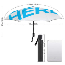 Charger l'image dans la galerie, Parapluie de poche parapluie automatique à 3 volets ZYS03-8K impression extérieure/vinyle à l'intérieur personnalisée avec photos logos