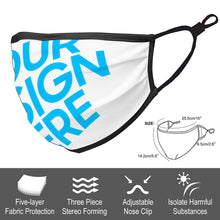 Charger l'image dans la galerie, Masque facial enveloppant personnalisé d'une seule pièce KZ09 avec 2 filtres