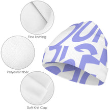 Charger l'image dans la galerie, Chapeau d'hiver bonnet tricoté pour enfants personnalisé avec motif photos texte (conception une image)