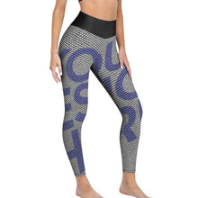 Charger l'image dans la galerie, Pantalon de Sport en Nid d'abeille / Leggings de Yoga Taille Haute Stretch pour Femme YJ050 Personnalisé Impression Complète Une Image Avec Texte Motif Logo Photo