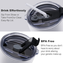 Charger l'image dans la galerie, Mug de voiture mug à café avec couvercle et paille en acier inoxydable 304 personnalisé avec photo texte prénom