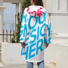 Charger l'image dans la galerie, Impression d'image unique trench-coat polaire long origianl grande taille femme dodu A677 personnalisé avec photo logo motif texte