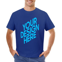 Charger l'image dans la galerie, T-shirt tee shirt à manches courtes en col rond homme imprimé recto-verso personnalisé avec photo logo texte motif