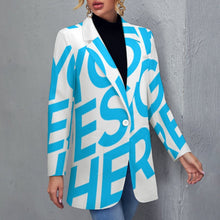 Charger l'image dans la galerie, Costume décontracté tailleur chic confortable femme personnalisée avec photo logo texte motif (conception une image)