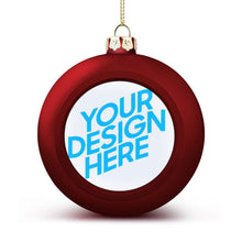 Charger l'image dans la galerie, Boule de Noël originale personnalisée avec photo logo motif texte