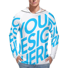 Charger l'image dans la galerie, Sweat à capuche à manches longues protection solaire homme personnalisé avec photo prénom texte