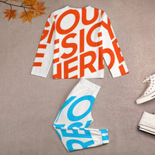 Charger l'image dans la galerie, Pyjama chemise de nuit garçon enfant Jeune deux pièces JTZ personnalisé avec photo logo texte motif (impression d'image unique)