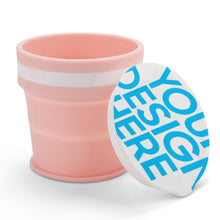 Charger l'image dans la galerie, Gobelet pliable inox en silicone JJ0520063 impression personnalisé avec logo texte photo motif