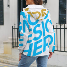 Charger l'image dans la galerie, Impression d’image unique sweat à capuche blouson fine femme personnalisé avec photo logo motif texte