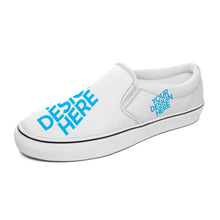 Charger l'image dans la galerie, Chaussures en toile sans lacets SLIP ON personnalisées avec motif photo logo texte (deux chaussures peuvent être conçues différemment)