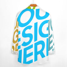Charger l'image dans la galerie, Chemise à manches longues à revers décontracté avec poches pour hommes AY007 personnalisé avec photo logo texte motif (impression des multi-images)