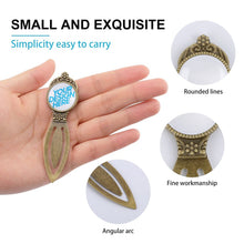 Charger l'image dans la galerie, Marque-page / signet en métal rétro (forme B) BG1613018 Personnalisé avec texte et logo