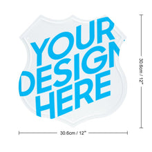 Charger l'image dans la galerie, Peinture personnalisée suspendue en métal en forme de bouclier