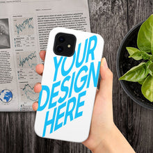 Charger l'image dans la galerie, Coque de téléphone en bois iPhone 12/ 12Pro impression personnalisée avec image logo motif texte