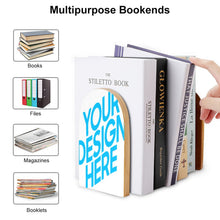 Charger l'image dans la galerie, Personnalisez le support de livre en bois de grande taille 2 pièces / paquet