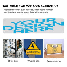 Charger l'image dans la galerie, Panneau indicateur / plaque signe en fer GY0903318 Personnalisé avec nom et logo