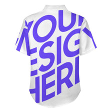 Charger l'image dans la galerie, Chemise à manches courtes en lin pour homme avec poche B339 personnalisée avec images photo texte (conception une image)